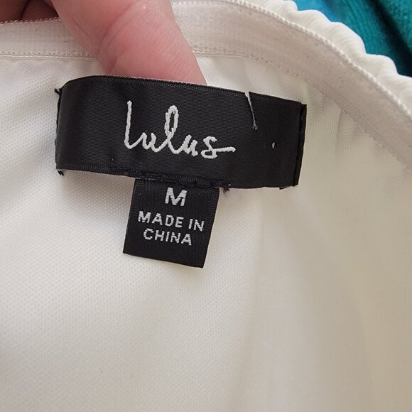 Lulus Striking Attitude White Strapless Surplice Jumpsuit, 2225676, Sz M, $44 - Picture 7 of 9